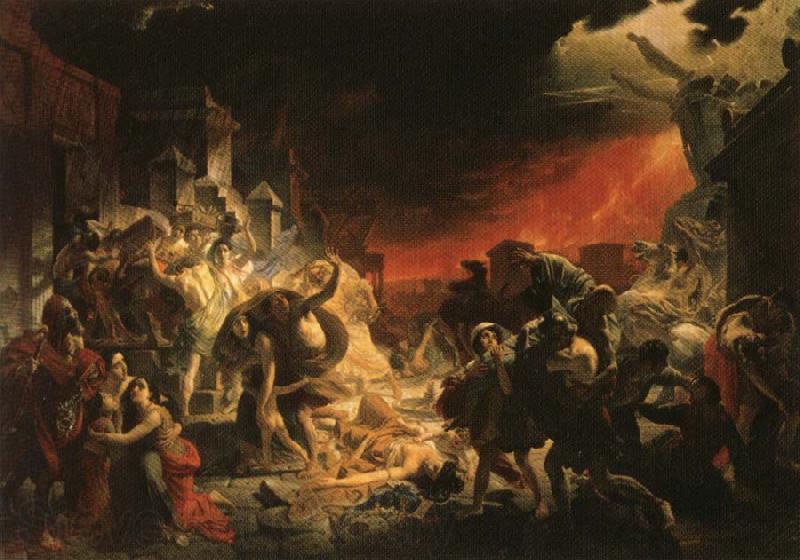 Karl Pavlovic Brullow The Last Day of Pompeii Spain oil painting art